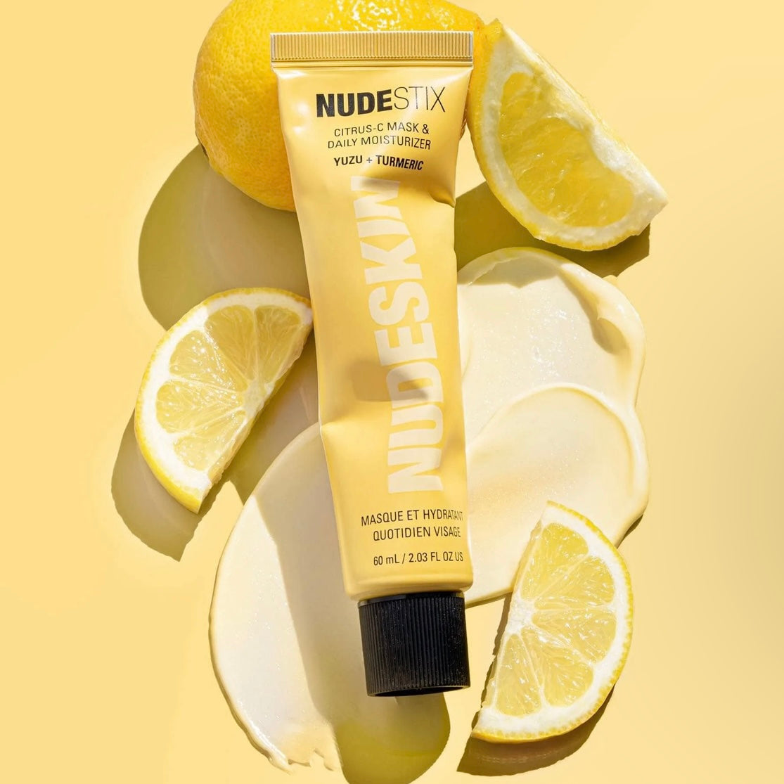 NudeStix Citrus-C Mask Daily Moisturizer Yuzu + Turmeric 2.03oz