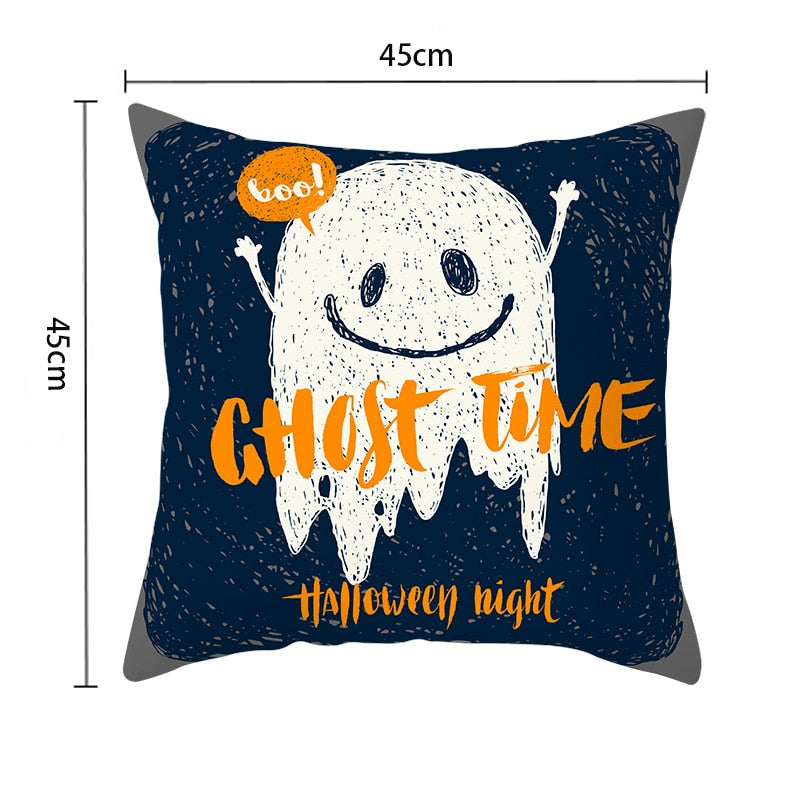 BETTER BOO Halloween Decoration For Home Cartoon Pumpkin Bat Ghost Pillowcase Horror Accessories