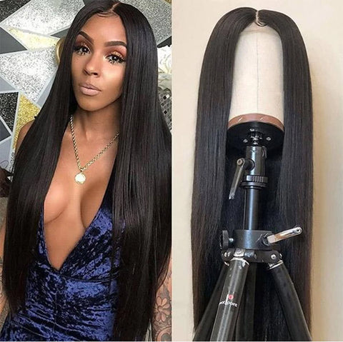 Uwigs Straight Hair Wig 13*4 Lace Front Human Hair Wigs 100% Virgin Hair Wig