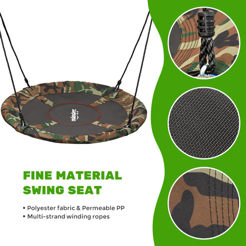 Materials of Zupapa Camouflage Saucer Tree Swing