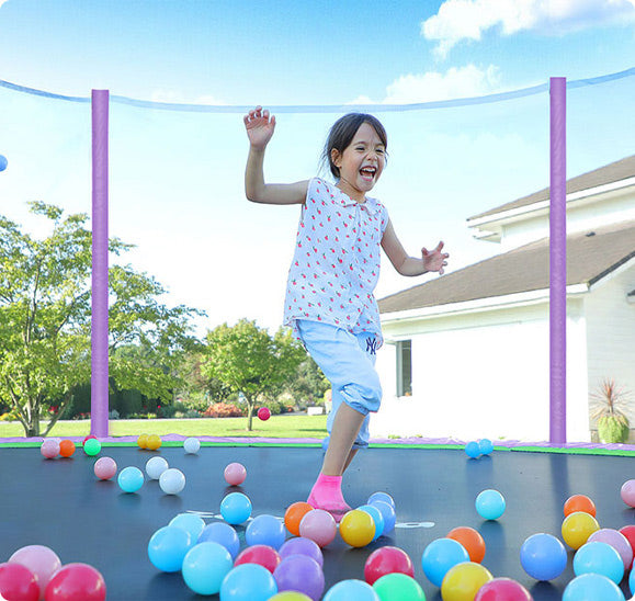 Purple Trampoline Better Bounce