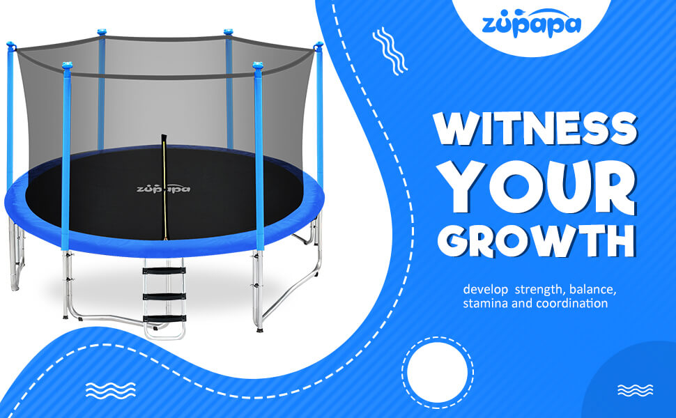 zupapa safump 8ft trampoline