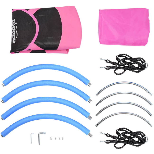 all parts included for Zupapa pink saucer tree swings