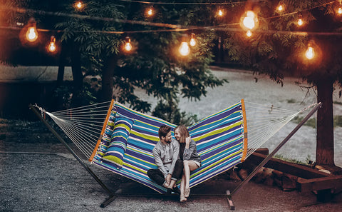 12 FT Curved Bar Hammock with Stand