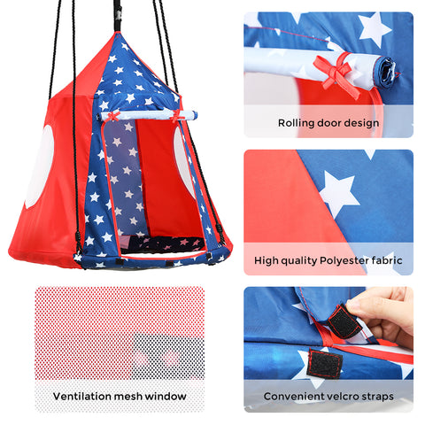 details of the play tent of the zupapa tree swing
