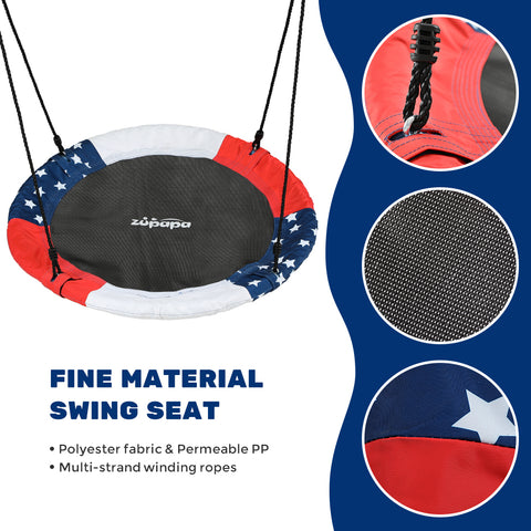 the materials for Zupapa 40" saucer tree swing