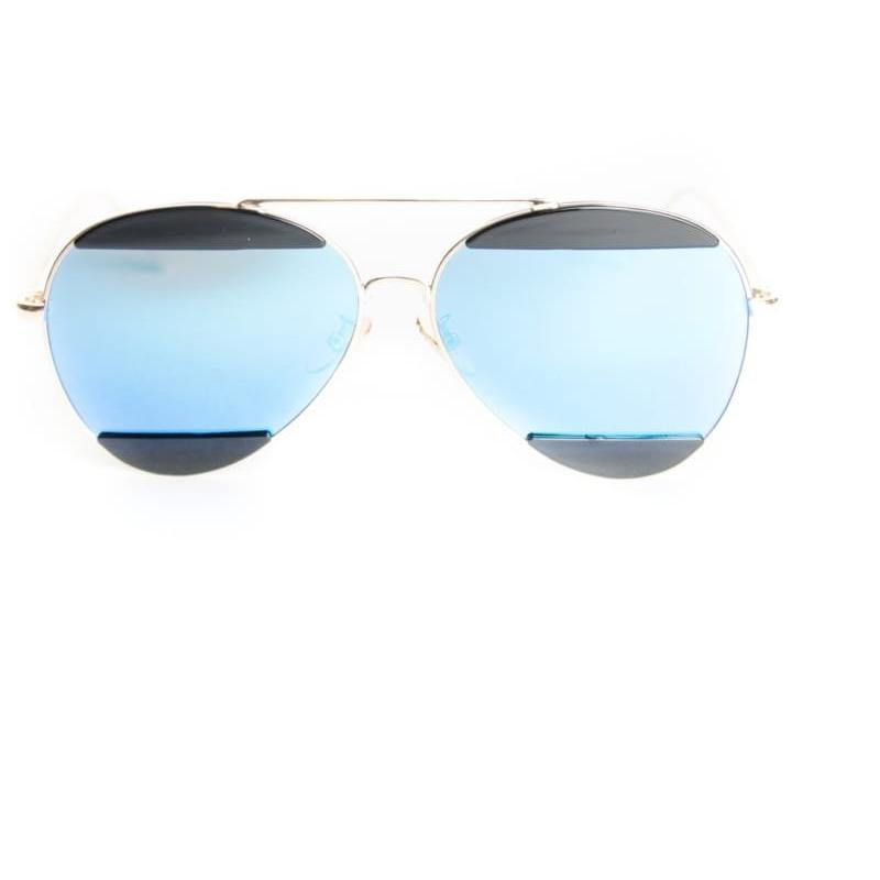 Unisex Metal Sunglasses With Marble Accent Marble Aviators
