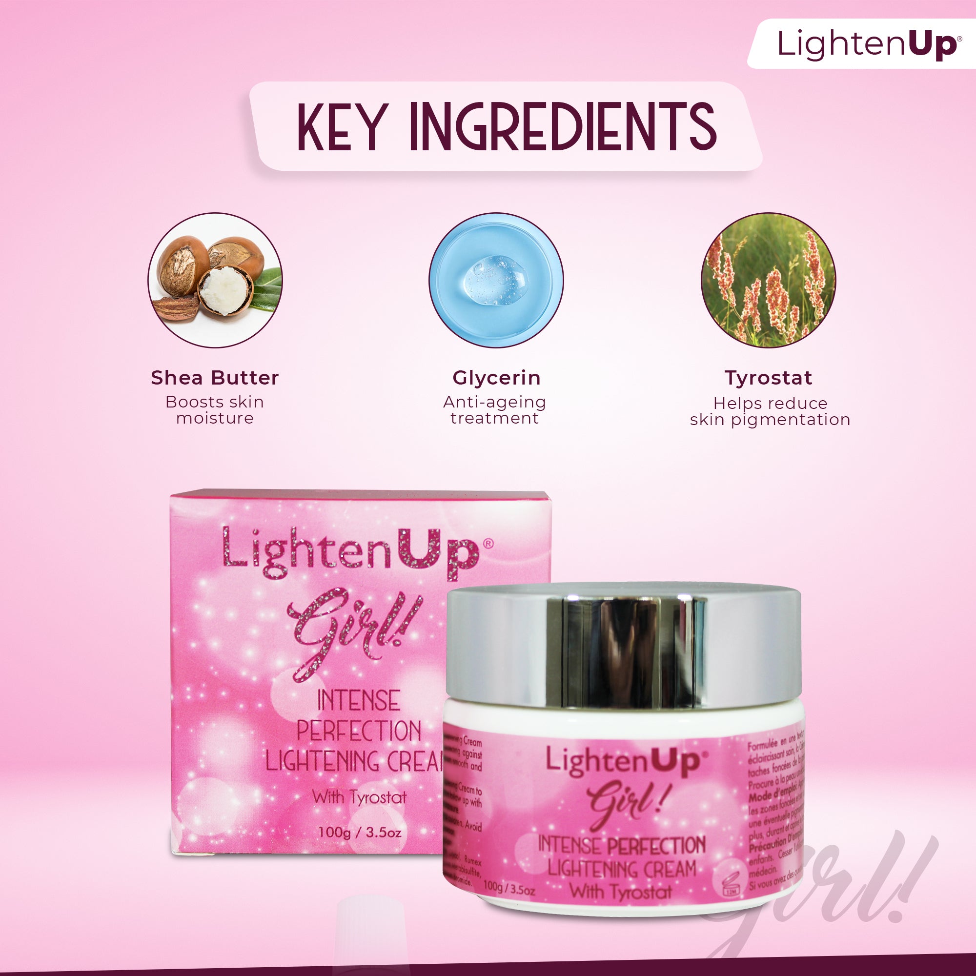 Omic LightenUp Girl! Intense Perfection Lightening Cream - 100g / 3.5 Oz