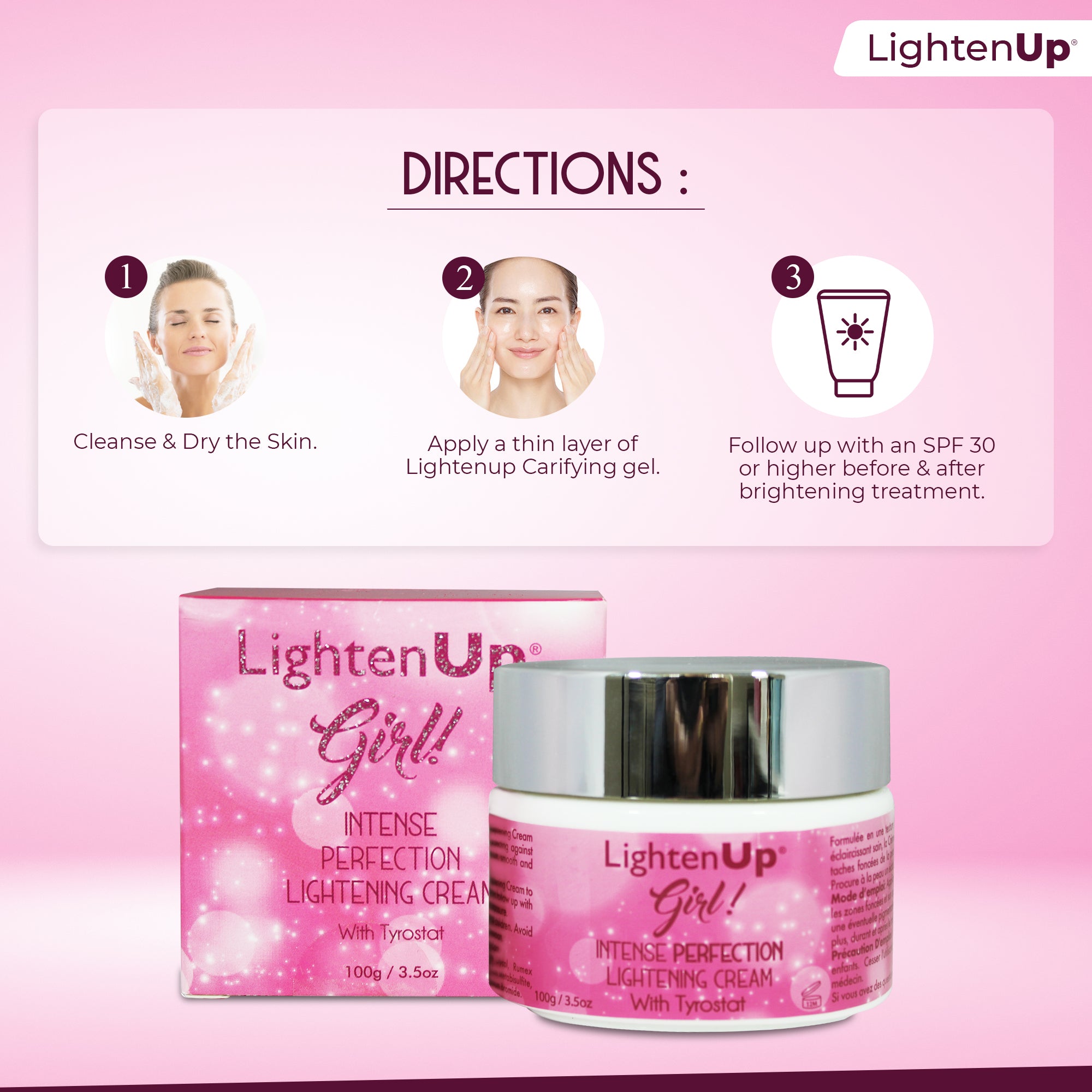 Omic LightenUp Girl! Intense Perfection Lightening Cream - 100g / 3.5 Oz