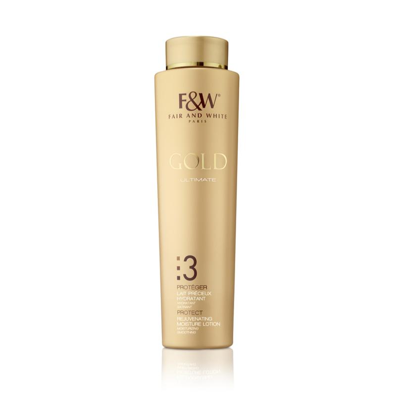 Fair & White 3: Gold Rejuvenating Moisture Lotion | Silky Skin | 500ml / 17.6fl oz