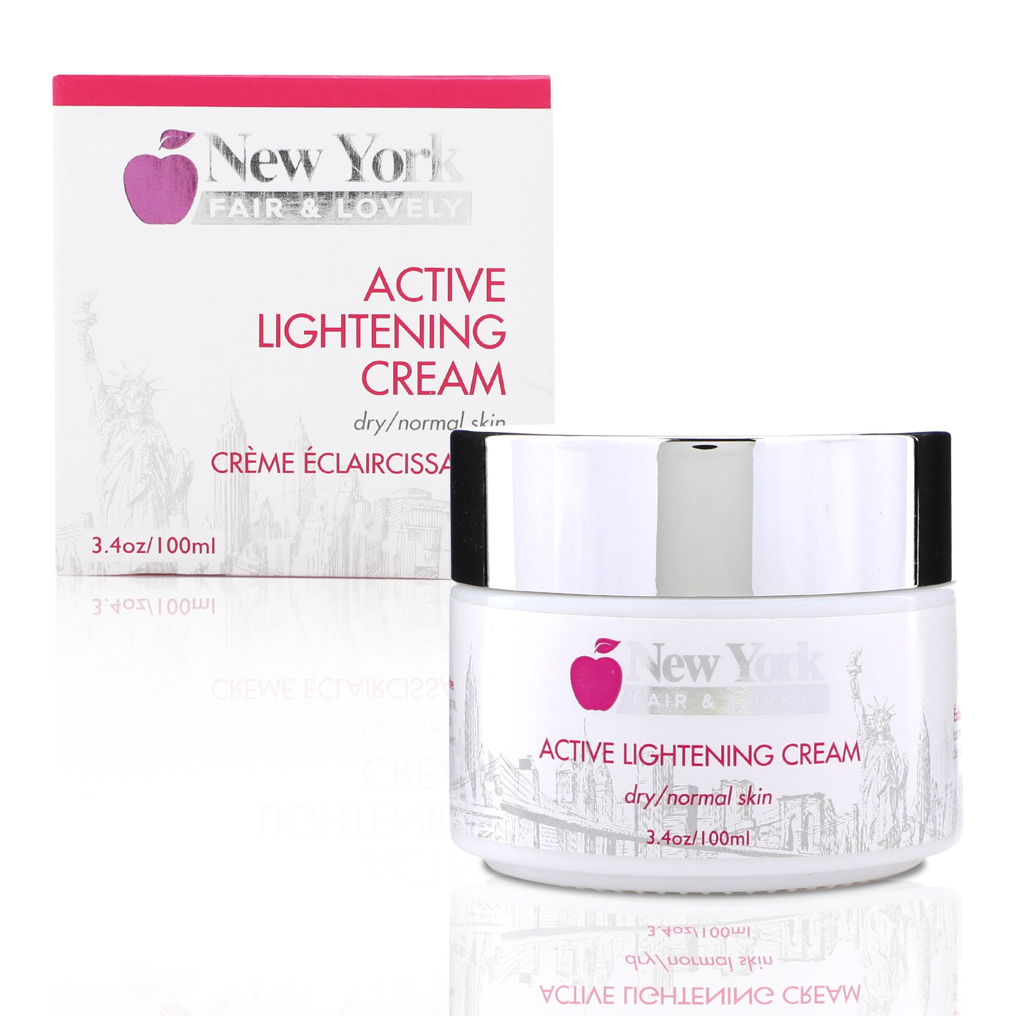 New York Fair & Lovely Active Lightening Cream - 100ml / 3.4 Oz