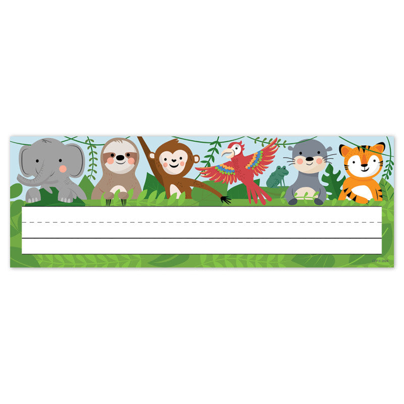 Jungle Friends Name Plates (Pack of 8)