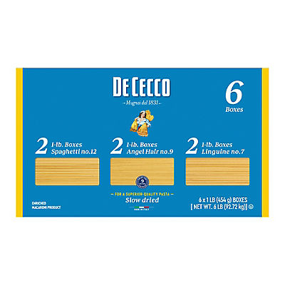 De Cecco Long Cut Italian Pasta Value Pack, 6 pk.