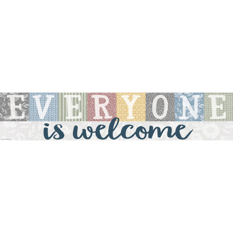 Class Cottage Everyone Welcome Banner (Pack of 10)