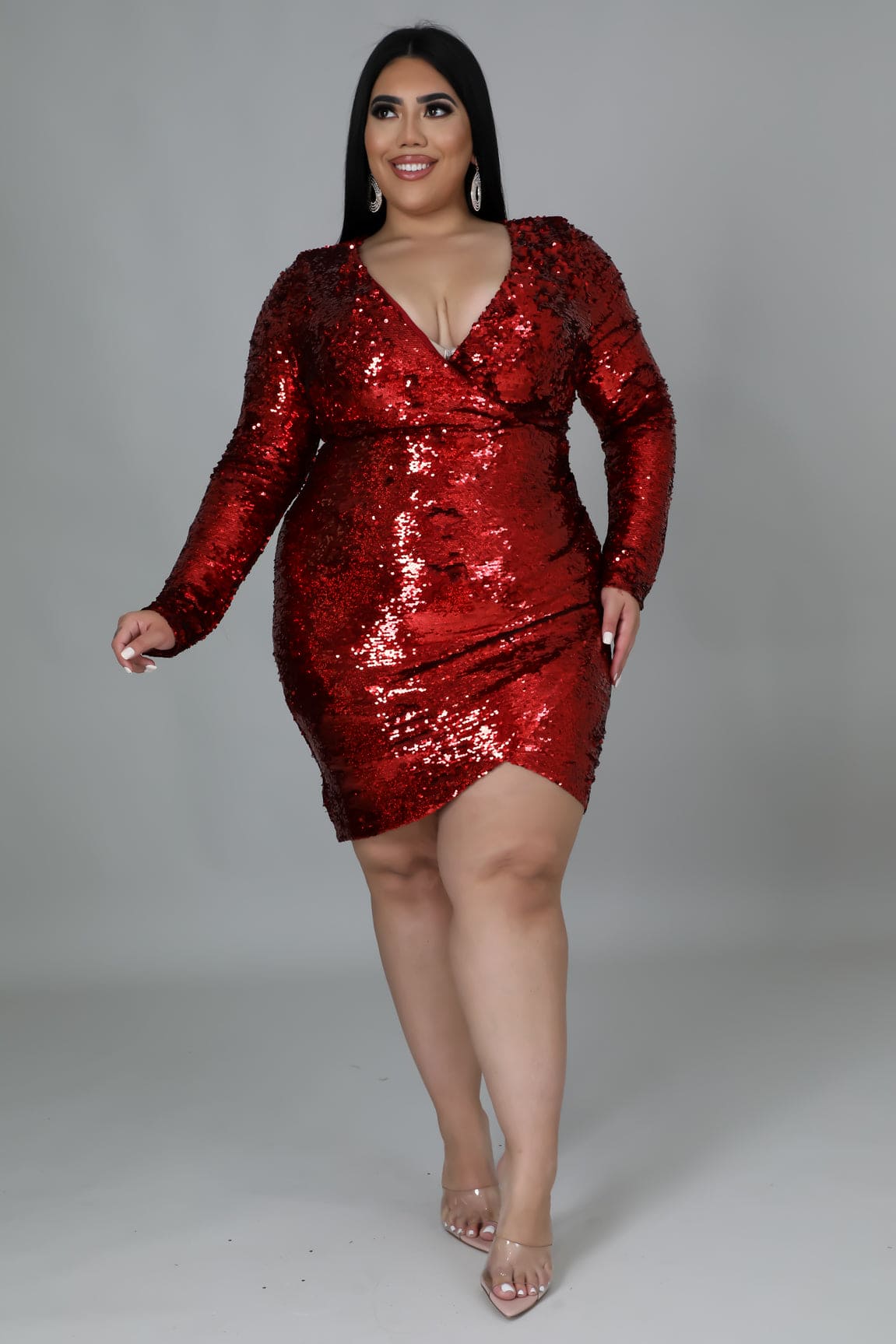 Sequin Tulip Mini | Plus Size Dress