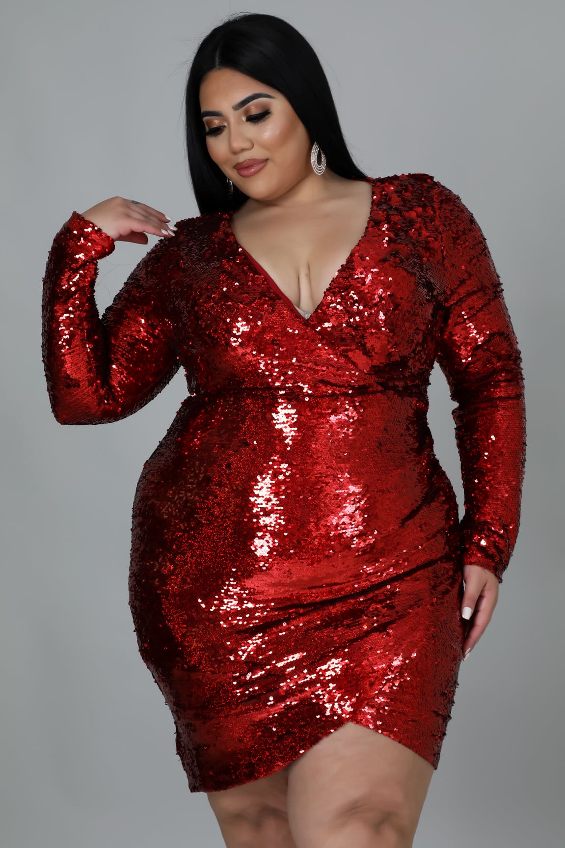 Sequin Tulip Mini | Plus Size Dress