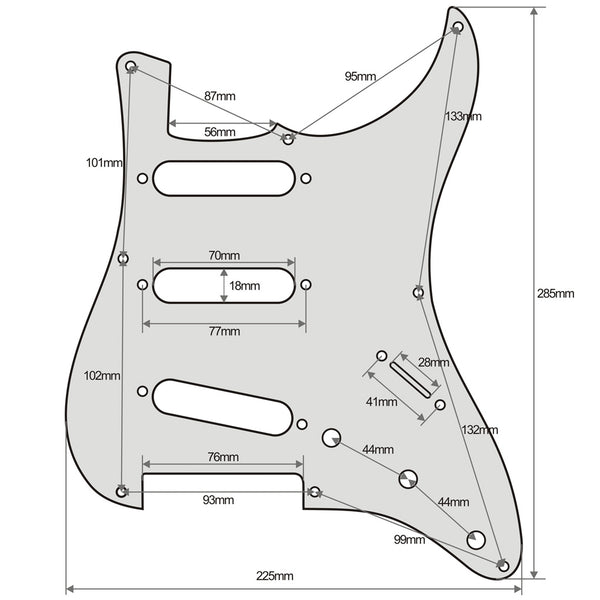 FLEOR Strat SSS 8 Hole (SKU M00646)