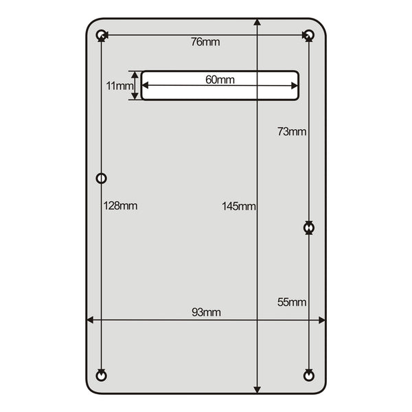 FLEOR Strat Back Plate Left Handed M00700