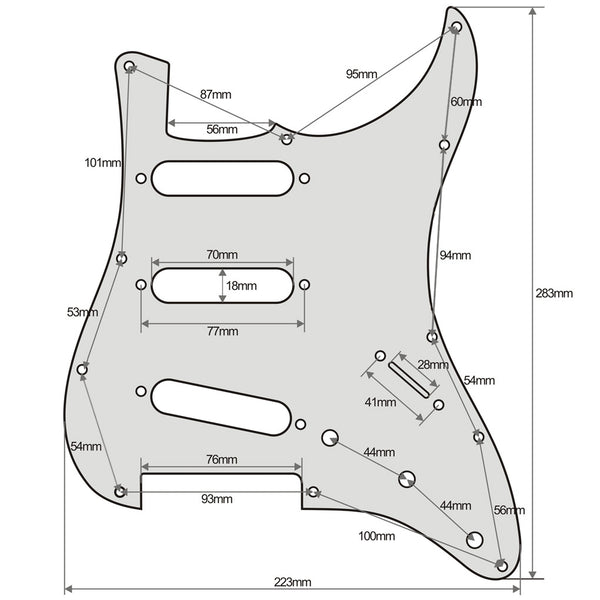 FLEOR Strat SSS 11 Hole (SKU M00327)