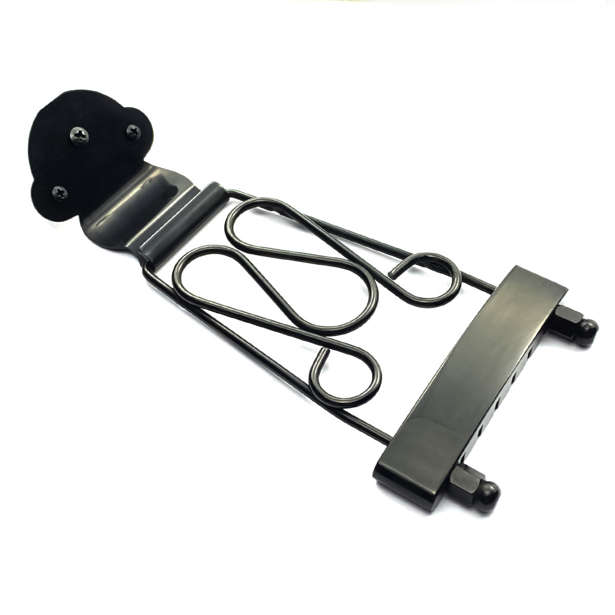 FLEOR Zinc Alloy Semi HollowArchtop Jazz Guitar Trapeze Tailpiece for 6-String Guitar. Black/Chrome/Gold Available