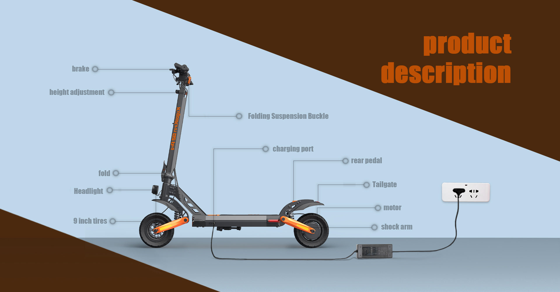 KuKirin G2 Pro Electric Scooter - 600W Motor - 720WH Battery - Easy City Travel