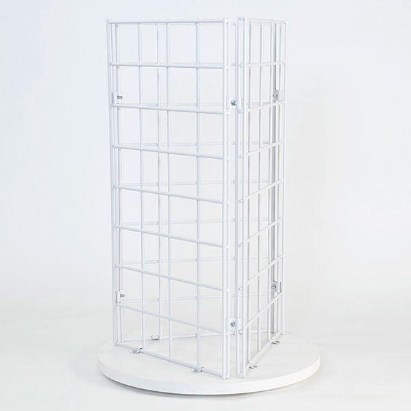 Grid Countertop Spinner Display 3-sided 3
