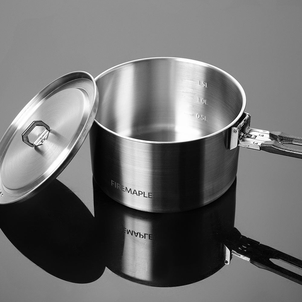 Antarcti Pot 1.5L/0.8L Stainless Steel Cookware