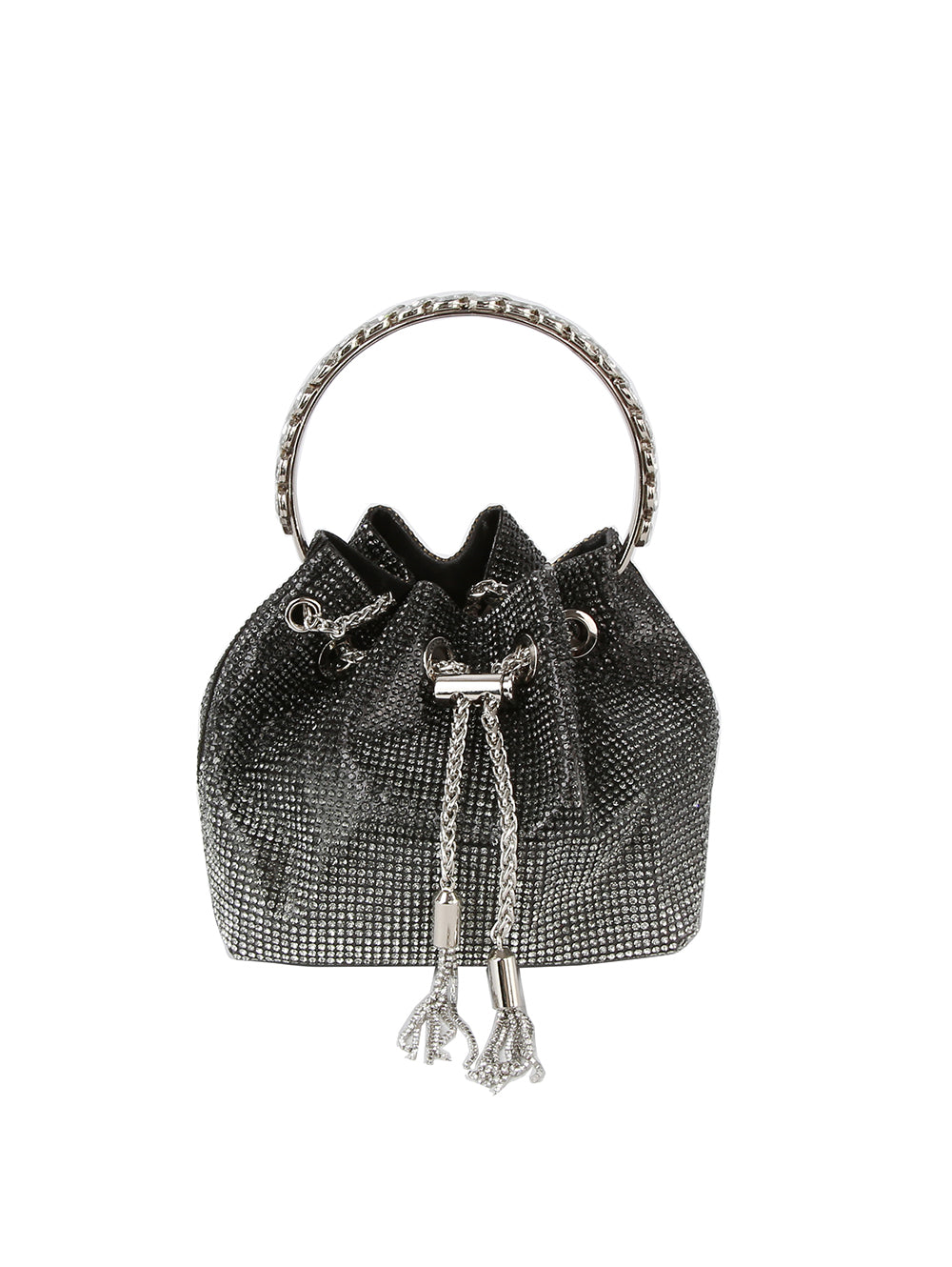 Gradation pattern rhinestone covered petite Evening Bag