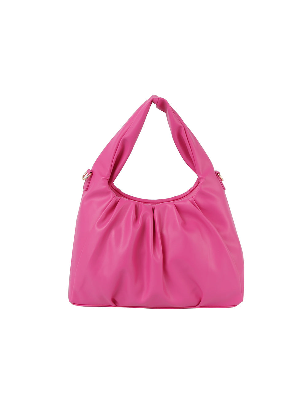 Scrunch soft leather hobo shoulder bag