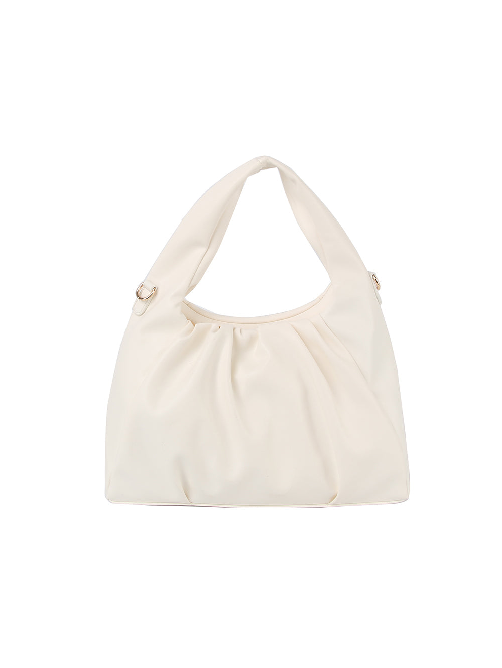 Scrunch soft leather hobo shoulder bag