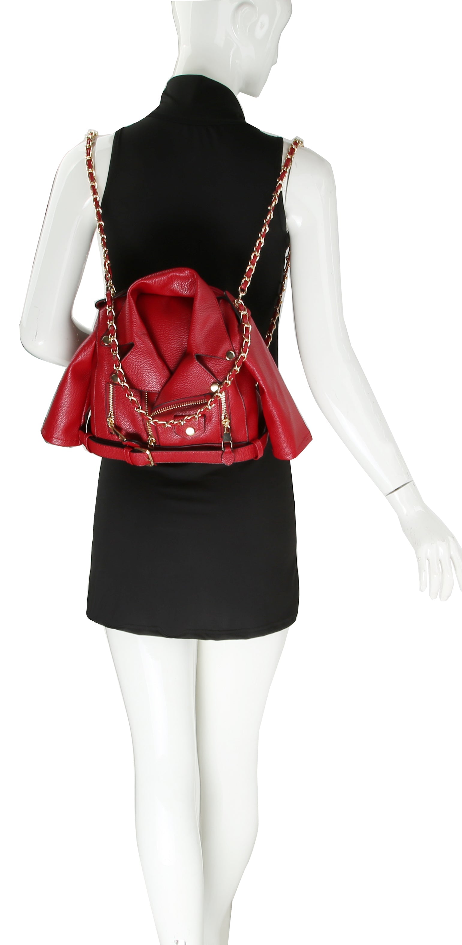 LEATHER JACKET CONVERTIBLE BACK PACK
