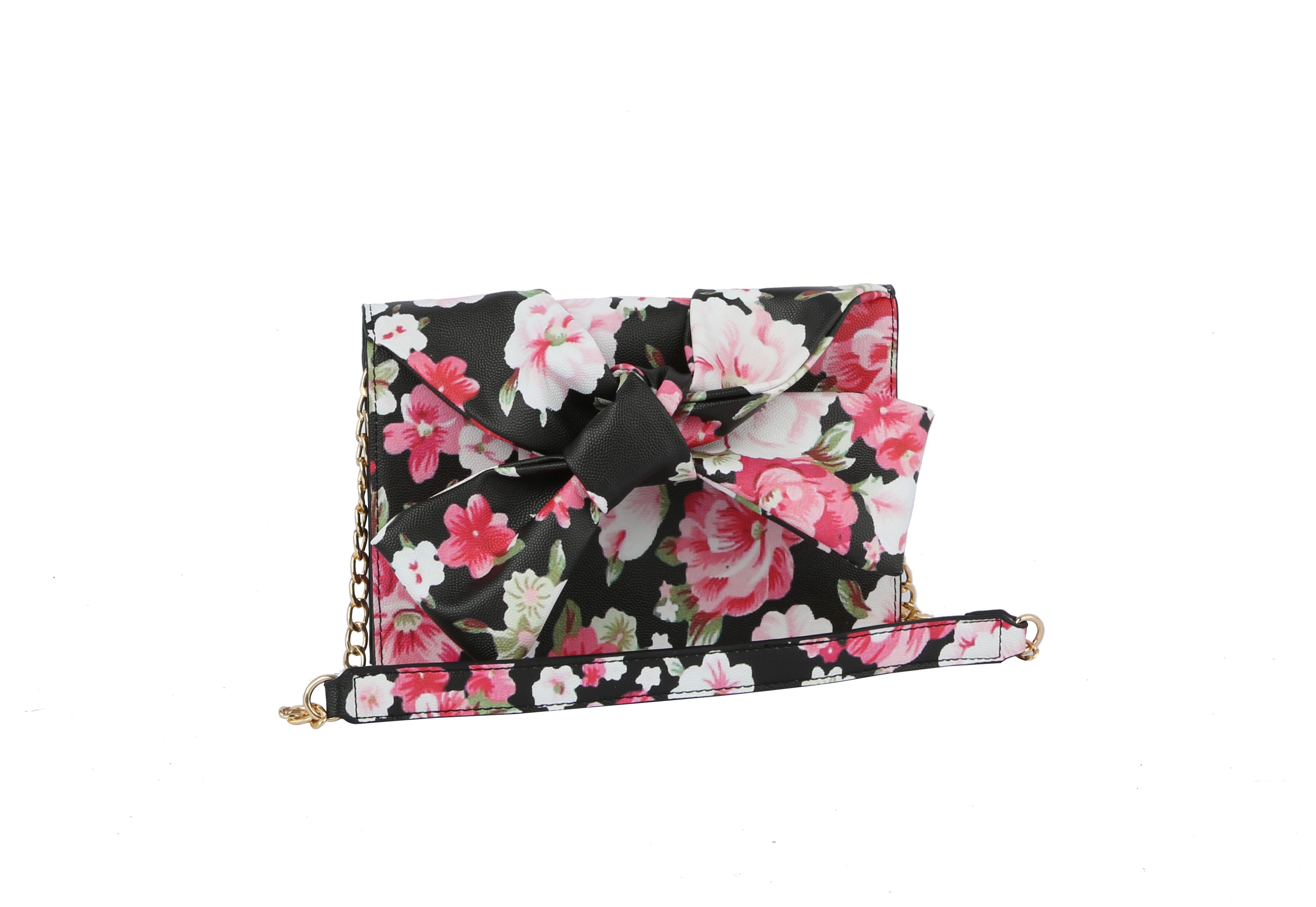 Fashion Flower Printed Evening Clutch Purse