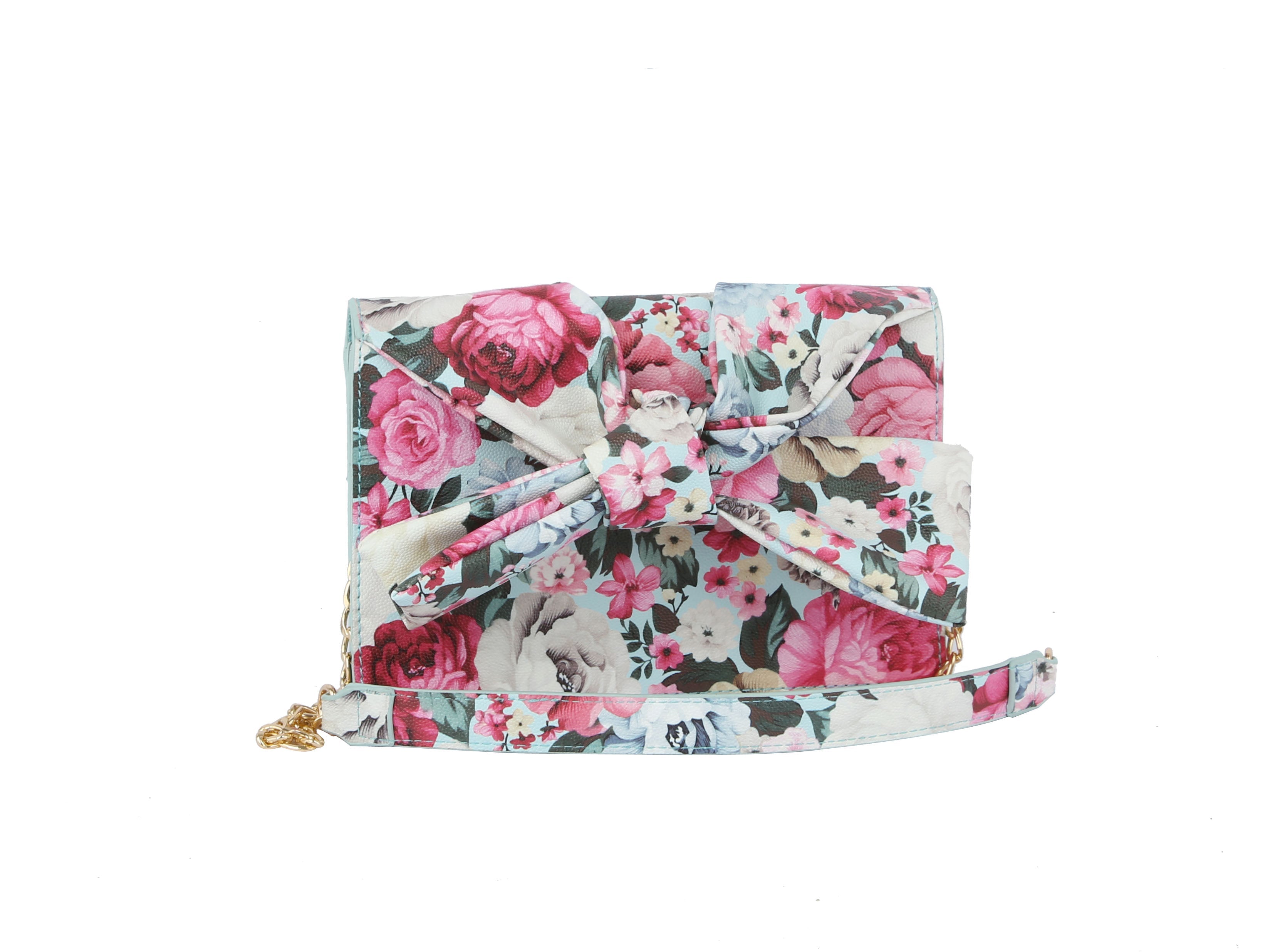 Fashion Flower Printed Evening Clutch Purse