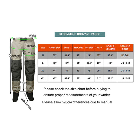 HOW TO SIZE WADER – Kylebooker