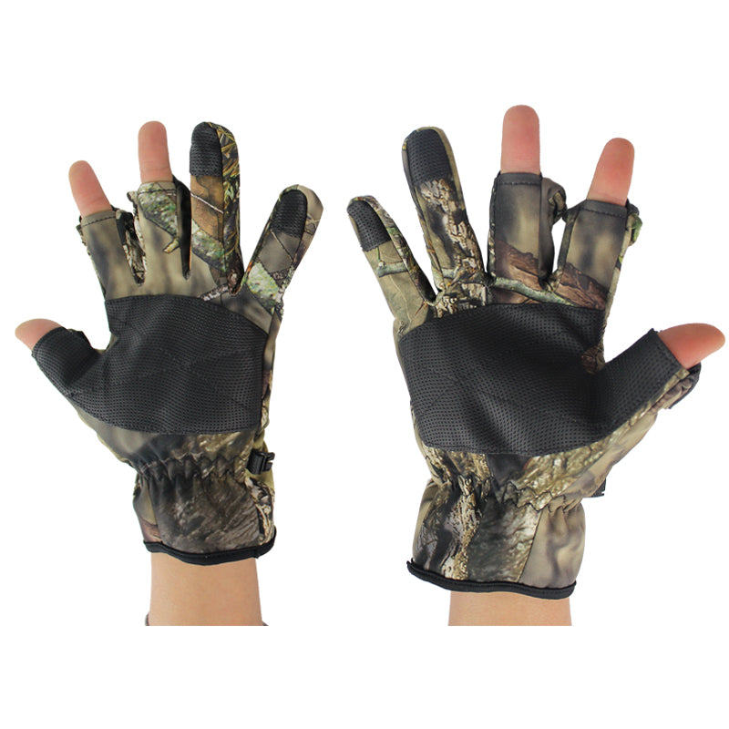 Kylebooker Hunting Fishing 3 cut finger Gloves