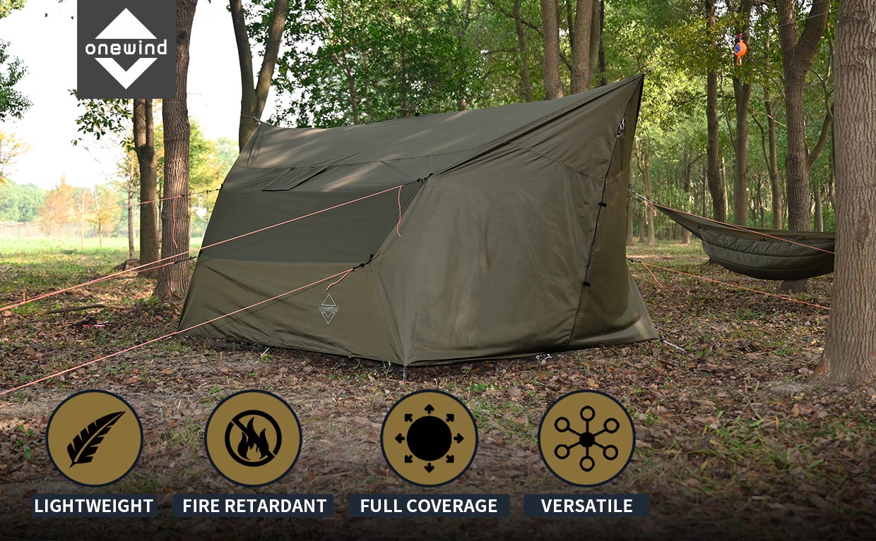Onewind Outdoors Prenumbra Hot Tent Tarp für Hängemattencamping