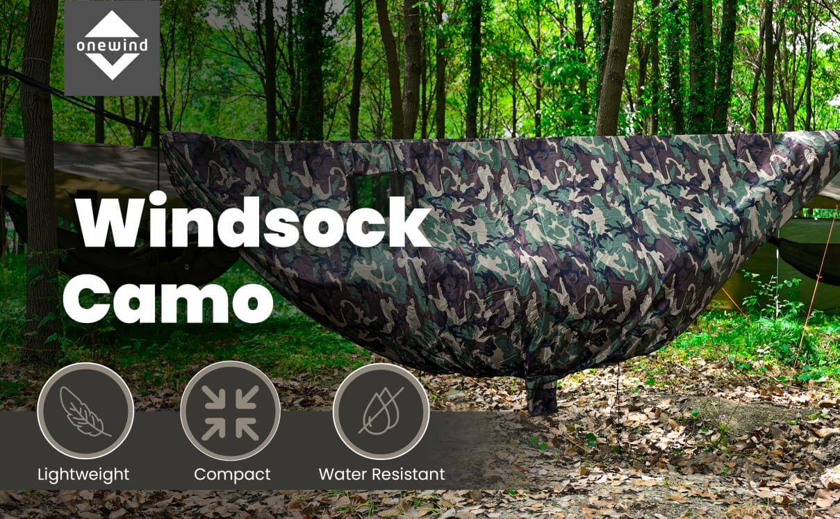 Winter-Windsack-Camouflage für Camping
