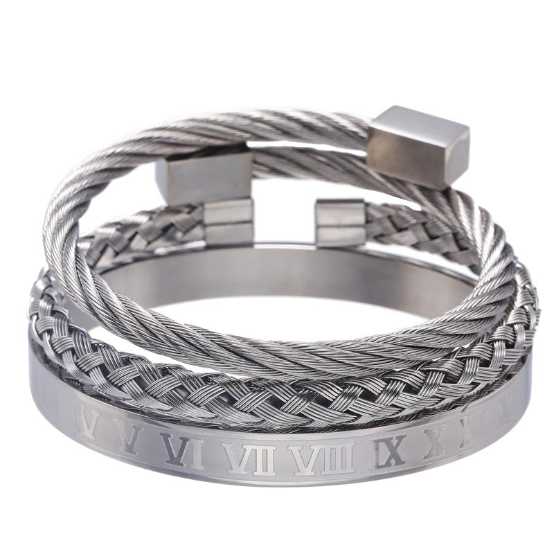 Unisex Retro Stainless Steel Bracelet