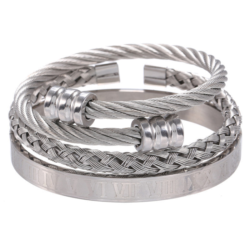 Unisex Retro Stainless Steel Bracelet