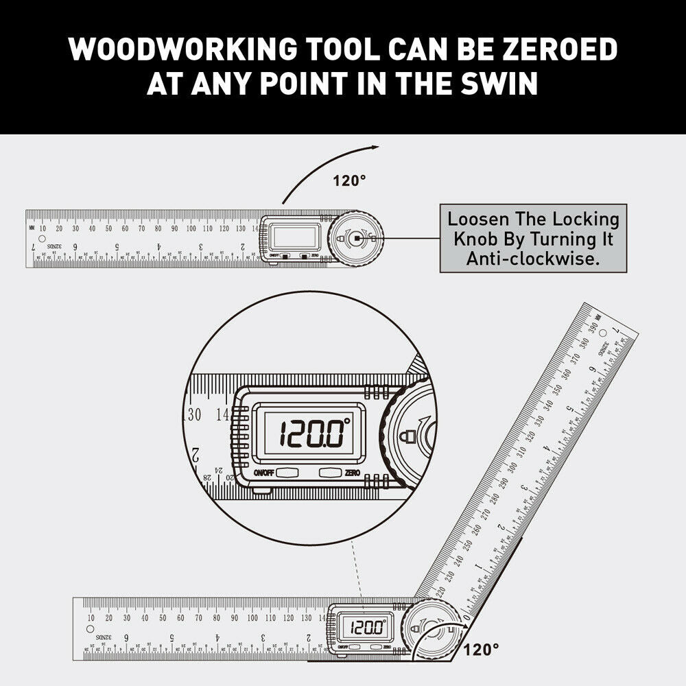 Electronic Digital Angle Finder 8