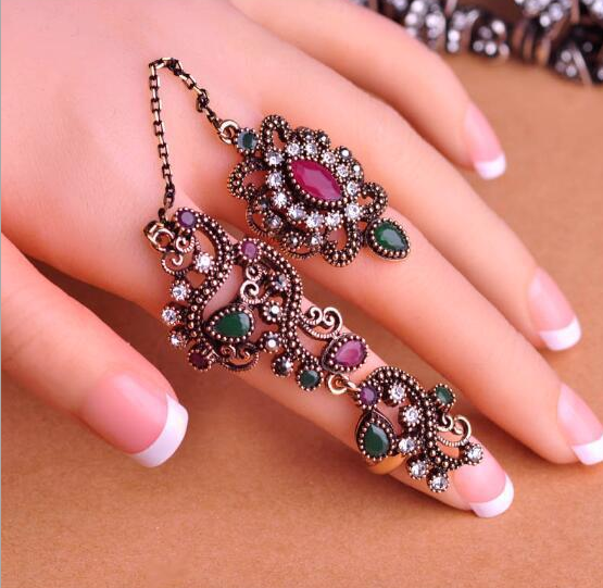 Turkish Double Finger Rings For Women