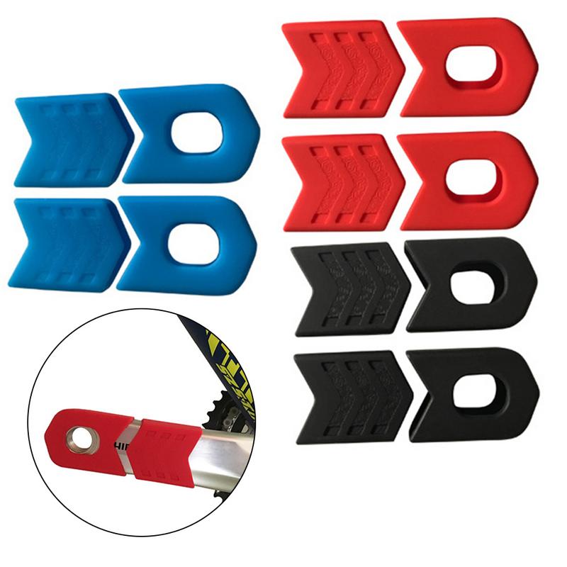 Bike Accessories 4Pcs Bicycle Crank Cover Silicone Arm Sleeve