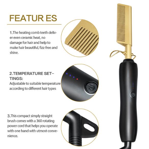 Electric Comb for Wet and Dry Hair