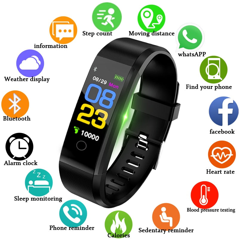 Sport Smart Watch Fitness Tracker Heart Monitor