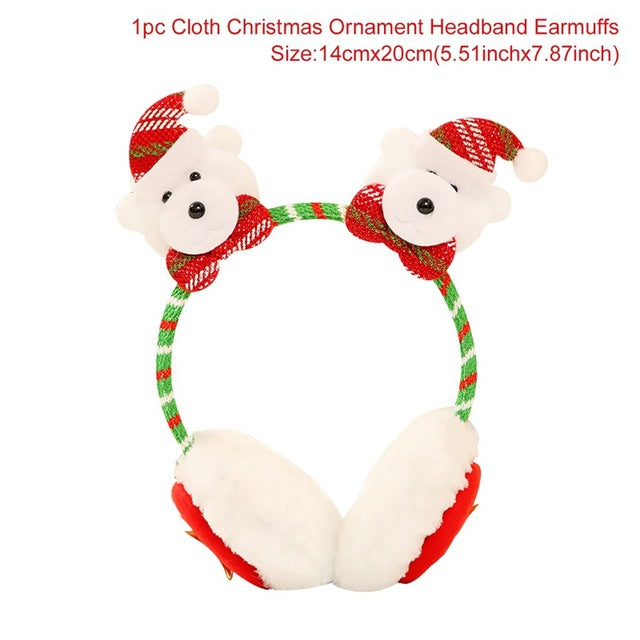 Kids Christmad Headbans Santa Claus Snowman Christmas Gift