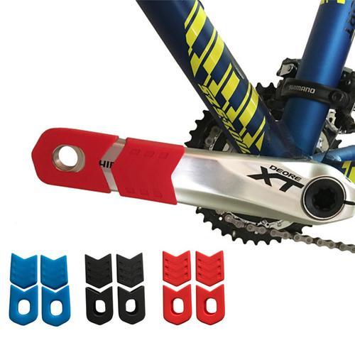 Bike Accessories 4Pcs Bicycle Crank Cover Silicone Arm Sleeve