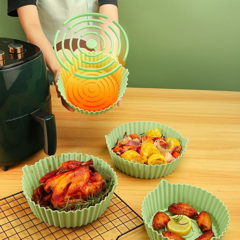 Reusable Air Fryer Silicone Baking Tray