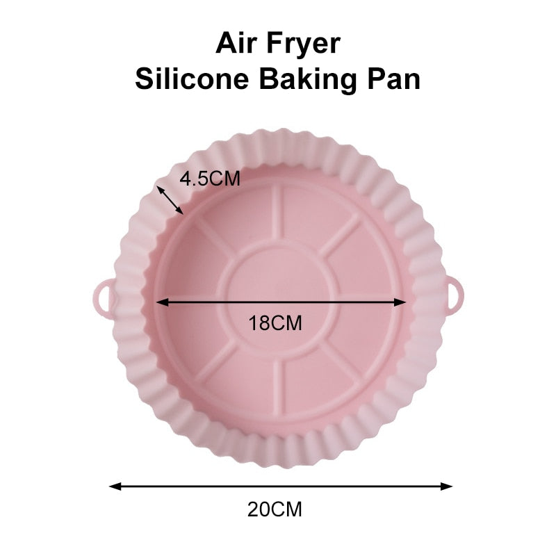 Reusable Air Fryer Silicone Baking Tray