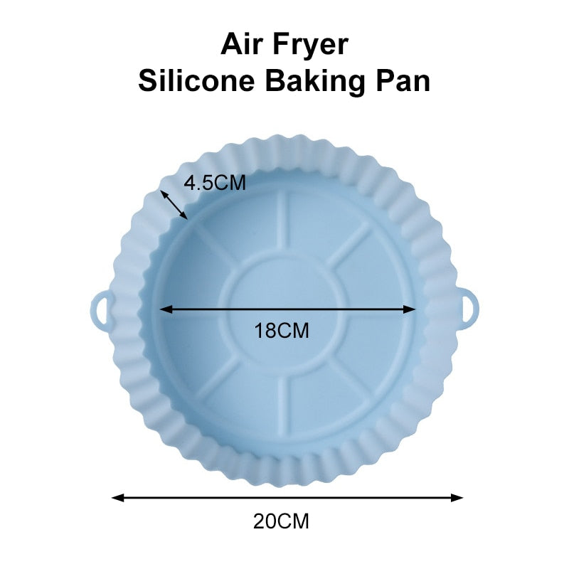 Reusable Air Fryer Silicone Baking Tray