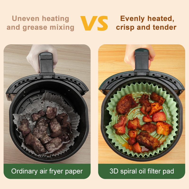 Reusable Air Fryer Silicone Baking Tray